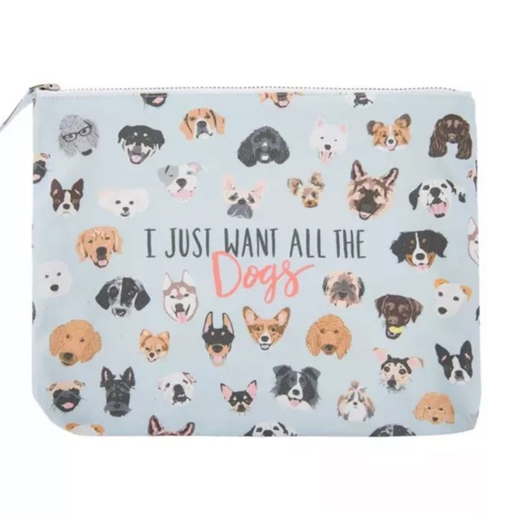 “I Just Want All The Dogs” Zipper Pouch - Picture 1 of 3